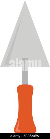 trowel icon illustrated in vector on white background Stock Vector