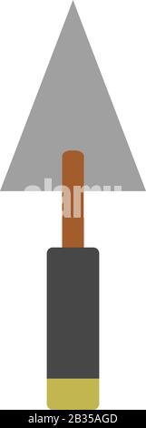 trowel icon illustrated in vector on white background Stock Vector