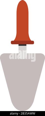 trowel icon illustrated in vector on white background Stock Vector
