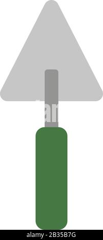 trowel icon illustrated in vector on white background Stock Vector