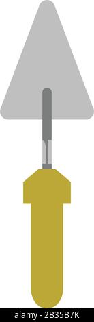 trowel icon illustrated in vector on white background Stock Vector