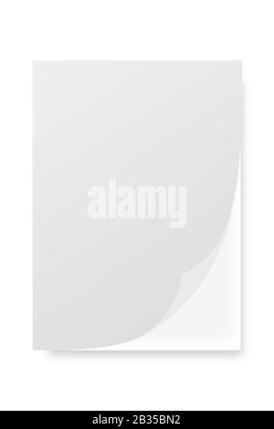 notebook isolated on white background Stock Photo