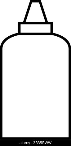 glue icon illustrated in vector on white background Stock Vector