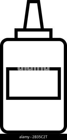 glue icon illustrated in vector on white background Stock Vector