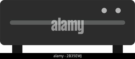 dvd player icon illustrated in vector on white background Stock Vector