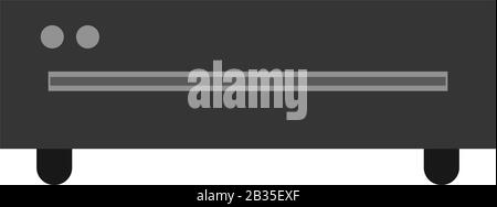 dvd player icon illustrated in vector on white background Stock Vector