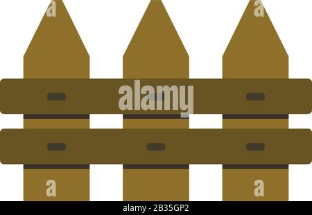 fence icon illustrated in vector on white background Stock Vector