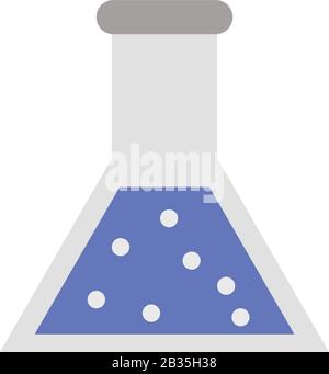 laboratory flask icon illustrated in vector on white background Stock ...