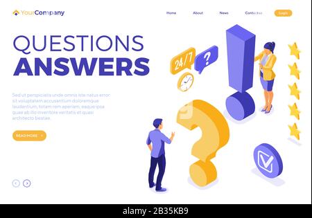 Isometric Online Customer Support Stock Vector