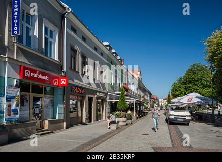 Rynek (Market Square) in Jaslo, Malopolska, Poland Stock Photo