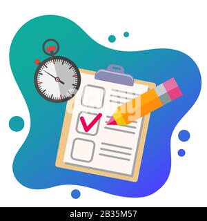 Education Flat Icon Set Stock Vector
