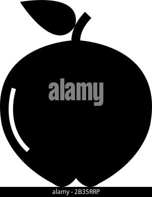 apple icon illustrated in vector on white background Stock Vector Image ...