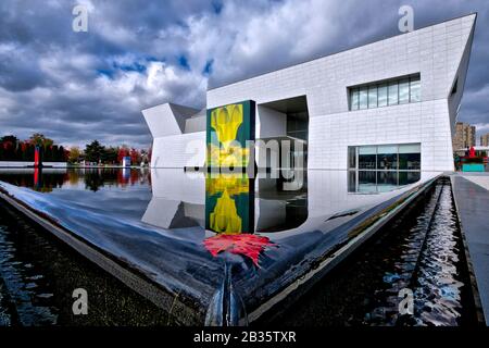 Aga Khan Museum is an Islamic, Iranian, and Muslim art and culture museum. Stock Photo