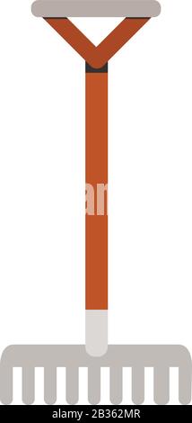 rake lamp icon illustrated in vector on white background Stock Vector