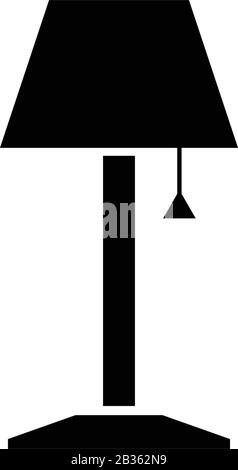 reading lamp icon illustrated in vector on white background Stock Vector