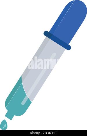 pipette icon illustrated in vector on white background Stock Vector