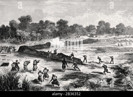 The Cochinchina Campaign, French, French colony of Cochinchina, Vietnam ...