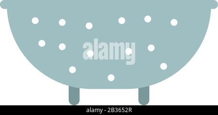 colander icon illustrated in vector on white background Stock Vector