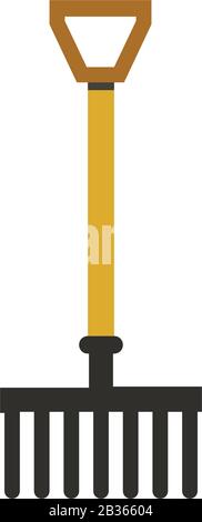rake lamp icon illustrated in vector on white background Stock Vector