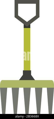 rake lamp icon illustrated in vector on white background Stock Vector