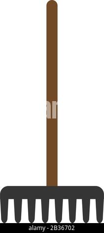 rake lamp icon illustrated in vector on white background Stock Vector