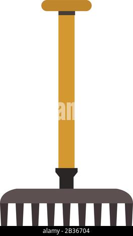 rake lamp icon illustrated in vector on white background Stock Vector