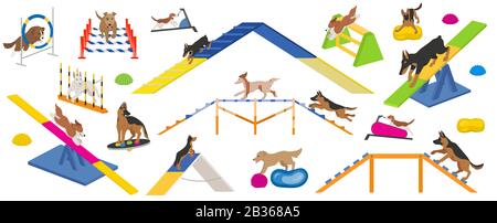 dog agility equipment clip art