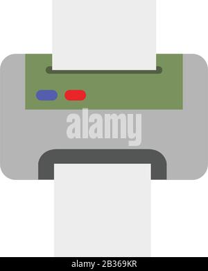 printer icon illustrated in vector on white background Stock Vector