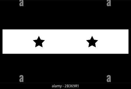 Syria flag icon illustrated in vector on a white background Stock Vector