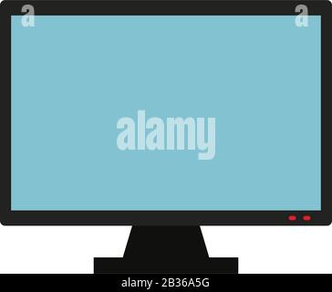 television icon illustrated in vector on white background Stock Vector