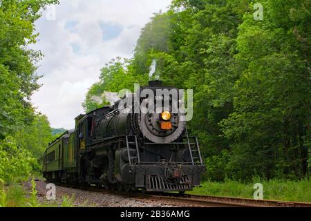 Canadian National 3254 Steam Locomotive  in the Steamtown National Historic Site collection at  Scranton, Pennsylvania Stock Photo