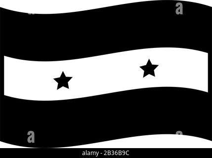 Syria flag icon illustrated in vector on a white background Stock Vector