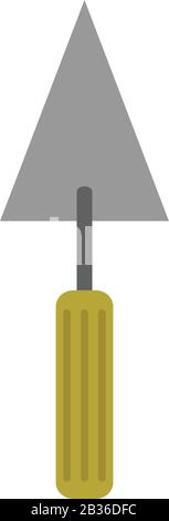 trowel icon illustrated in vector on white background Stock Vector