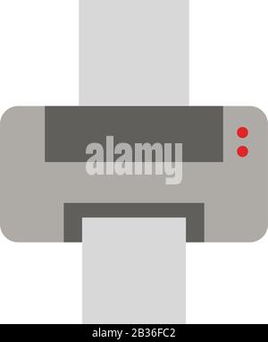 printer icon illustrated in vector on white background Stock Vector