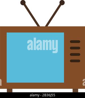 television icon illustrated in vector on white background Stock Vector