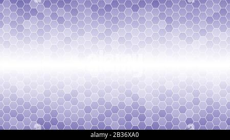 Light violet hexagonal mosaic background for business presentation. HD 16x9 vector pattern. Stock Vector