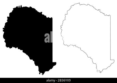 Suwannee County, Florida (U.S. county, United States of America, USA, U.S., US) map vector illustration, scribble sketch Suwannee map Stock Vector
