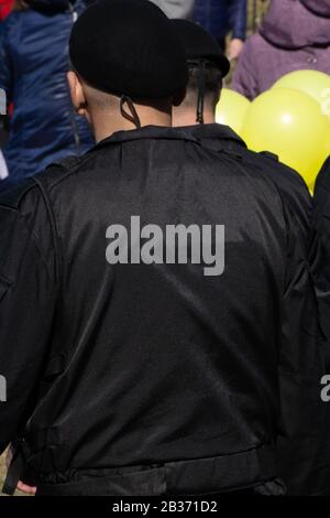 Army man volitional young adult adult black Stock Photo