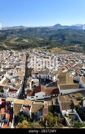 Spain, Andalucia, Cadiz province, white village of Olvera Stock Photo