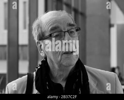 Magnum photographer David Hurn at the Eye Festival in Aberystwyth, 2012 Stock Photo