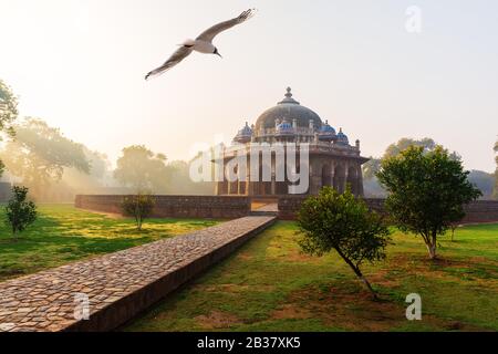 Isa Khan Mausoleum, the Humayun's Tomb complex in Delhi, India Stock Photo