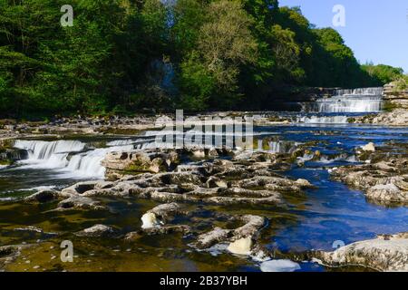 Aysgarth Lower Falls, Wensleydale, North Yorkshire Stock Photo