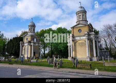 English Heritage Mistley Towers Essex England Stock Photo