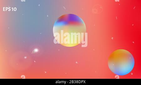 A lot of stars background picture. Illustration, light. Professional hi-res and fresh. Stars, planets, signs. Colorful universe new space art. Stock Vector