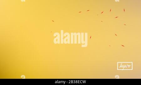 Common colorific illustration theme. Pristine space fantasy. Background texture, bright. Yellow colored. Space, new collection background. Colorful sp Stock Vector