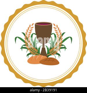Holy week label Stock Vector