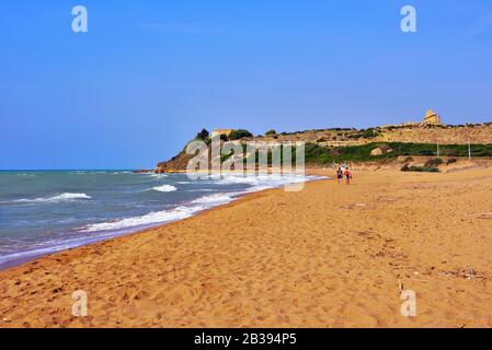 Castelvetrano Selinunte beach of Marinella Sicily Italy Stock Photo