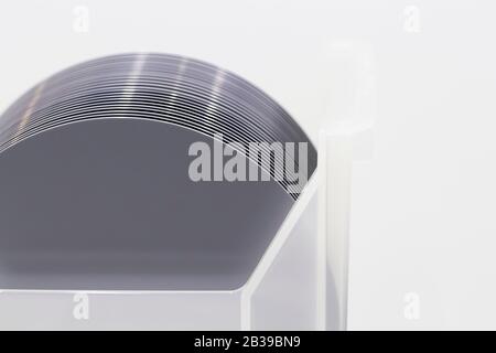 Pieces Of Polycrystalline Silicon On A Polysilicon Wafer With ...