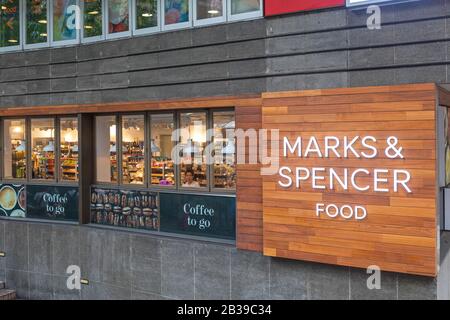 Hong Kong, China - April 26, 2017: Marks and Spencer Food Shop in Hong Kong, China. Stock Photo