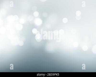 Gray sky with lens flare and bokeh pattern background. Vector illustration Stock Vector